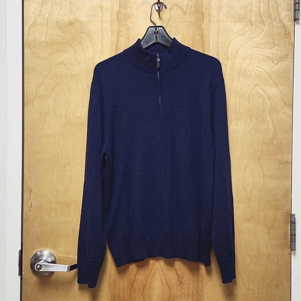 Quincy Wool 1/4-Zip Mock Neck Sweater preowned